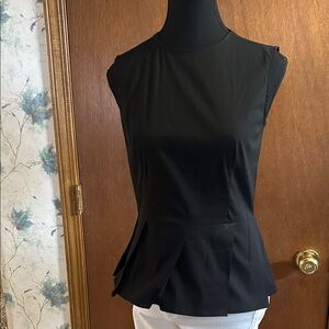 Theory Black Sleeveless Blouse